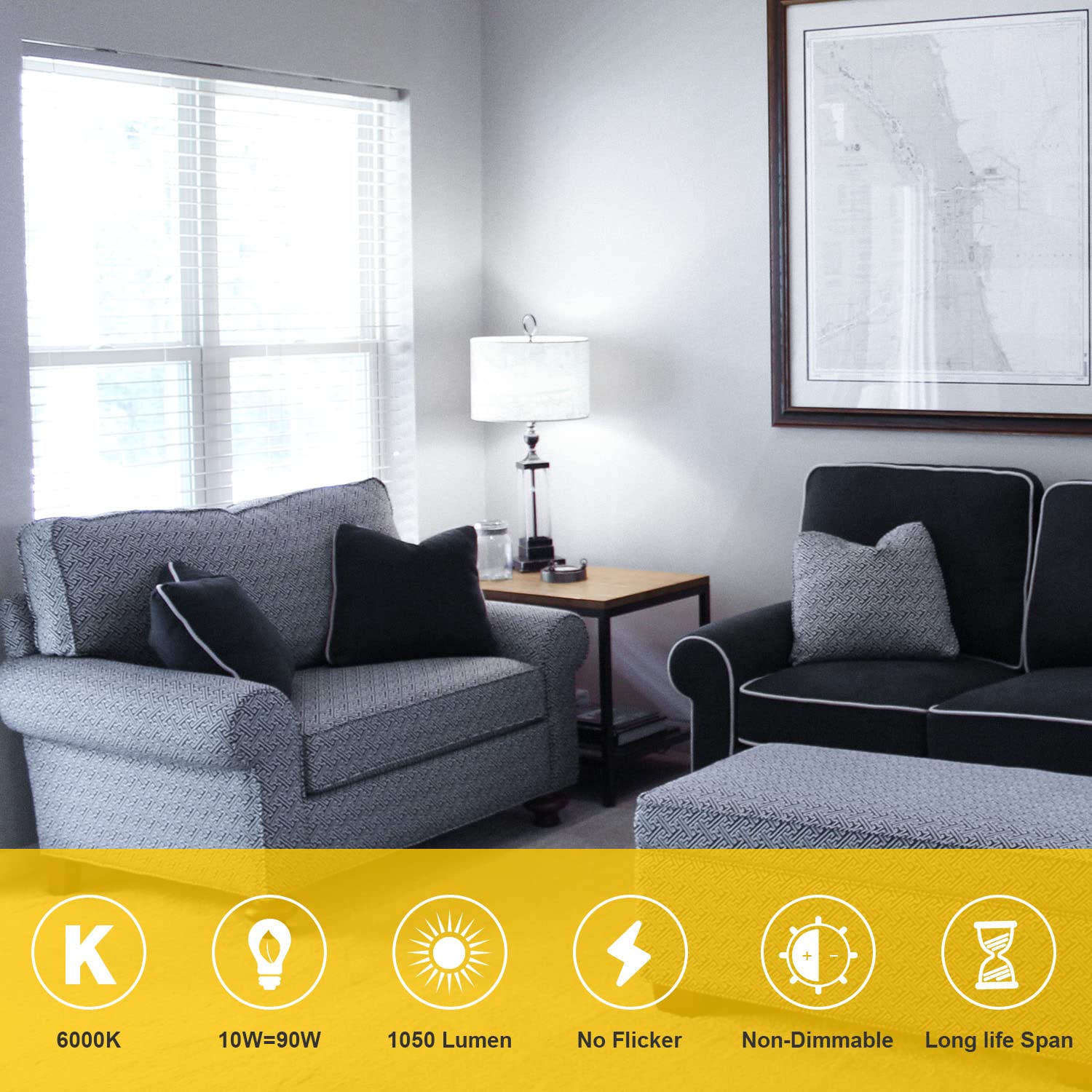 SanGlory Lampade LED Mais E14 10W 6000K, equivalenti a 90W Incandescenza, Luce Bianca Fredda 1050LM, Risparmio Energetico Lampadina LED E14, Angolo 360°, Non Dimmerabile, Pacco da 4