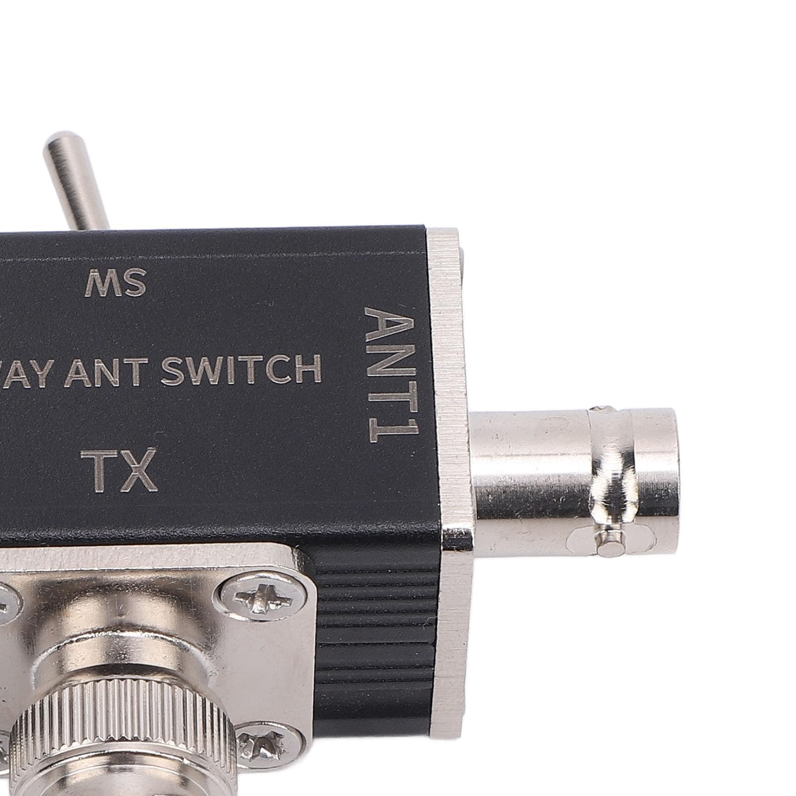 Interruptor de Antena Coaxial Banda Ancha 2 Vías Tres Posiciones 0-50MHz Conector BNC 100W Potencia Máxima Conectores