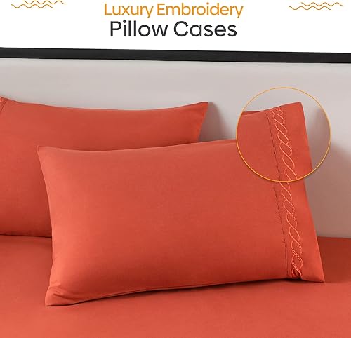 Miniatura 5 de Juego de sábanas bajeras impermeables  3 piezas, cómodo protector de colchón transpirable sin ruido, bolsillo profundo, funda hipoalergénica de