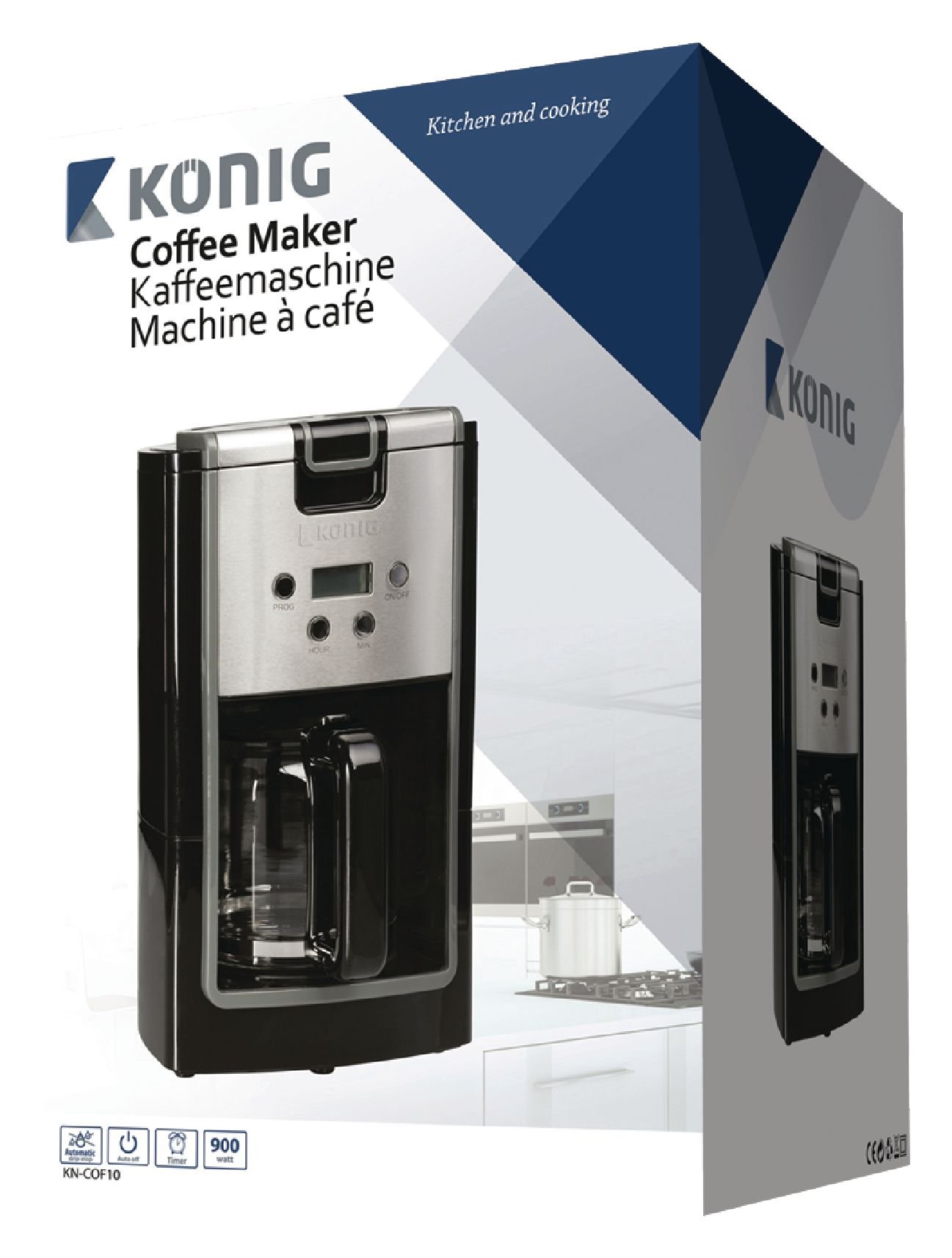 Konig KN-COF10 CAFETERA CON TEMPOR