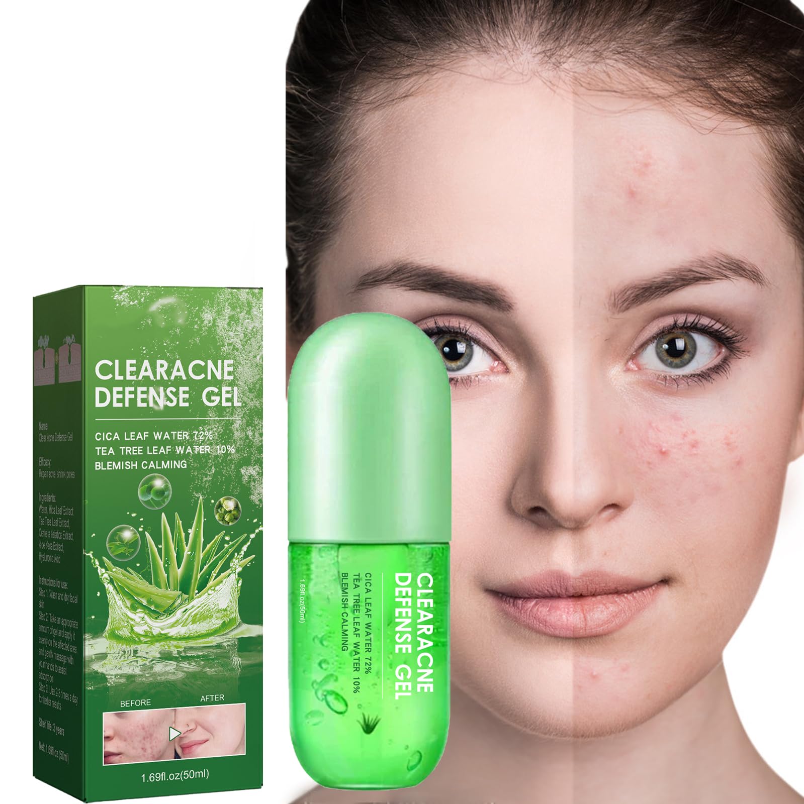 Aloe Vera Gel for Skin Organic,Aloe Vera Acne Gel Moisturizer,Acne Scar  Treatment For Face, Suitable For All Skin Types : Amazon.de: Kosmetik