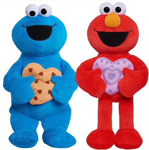 Miniatura 4 de Just Play Sesame Street Valentine - Elmo de peluche grande para niños de 18 meses