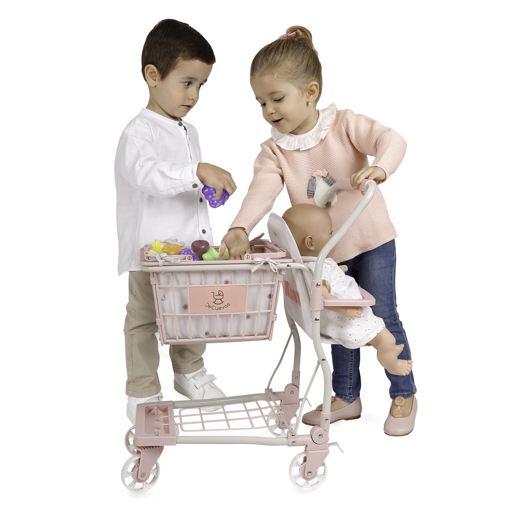 Carro de Supermercado Koala con Accesorios y Portabebé DeCuevas 52179