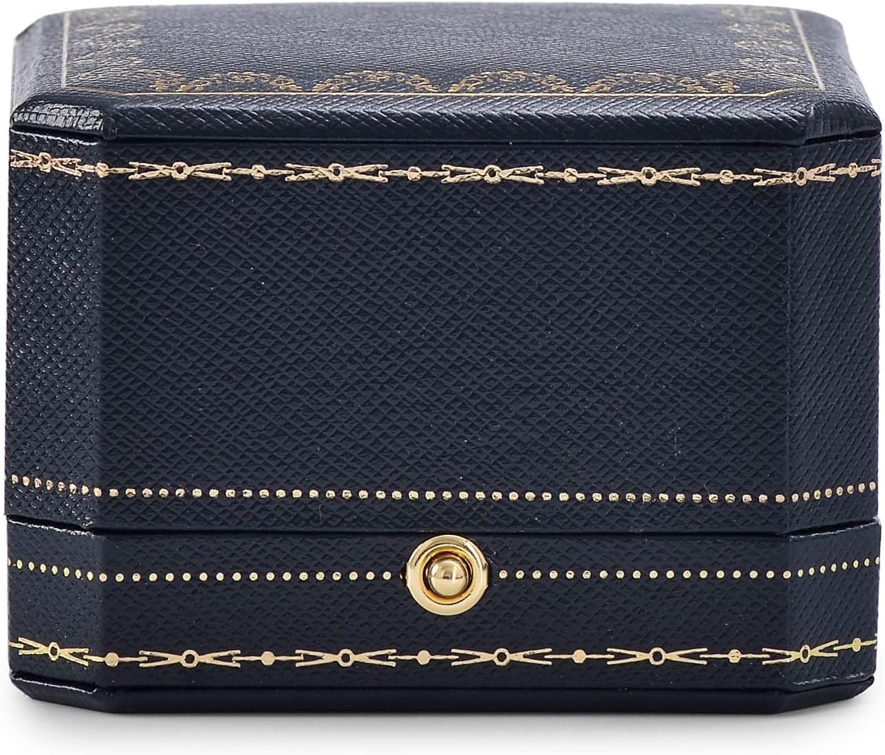 Oirlv Engagement Wedding Ring Box for Proposal Octagonal Ring Bearer Box - Image 8