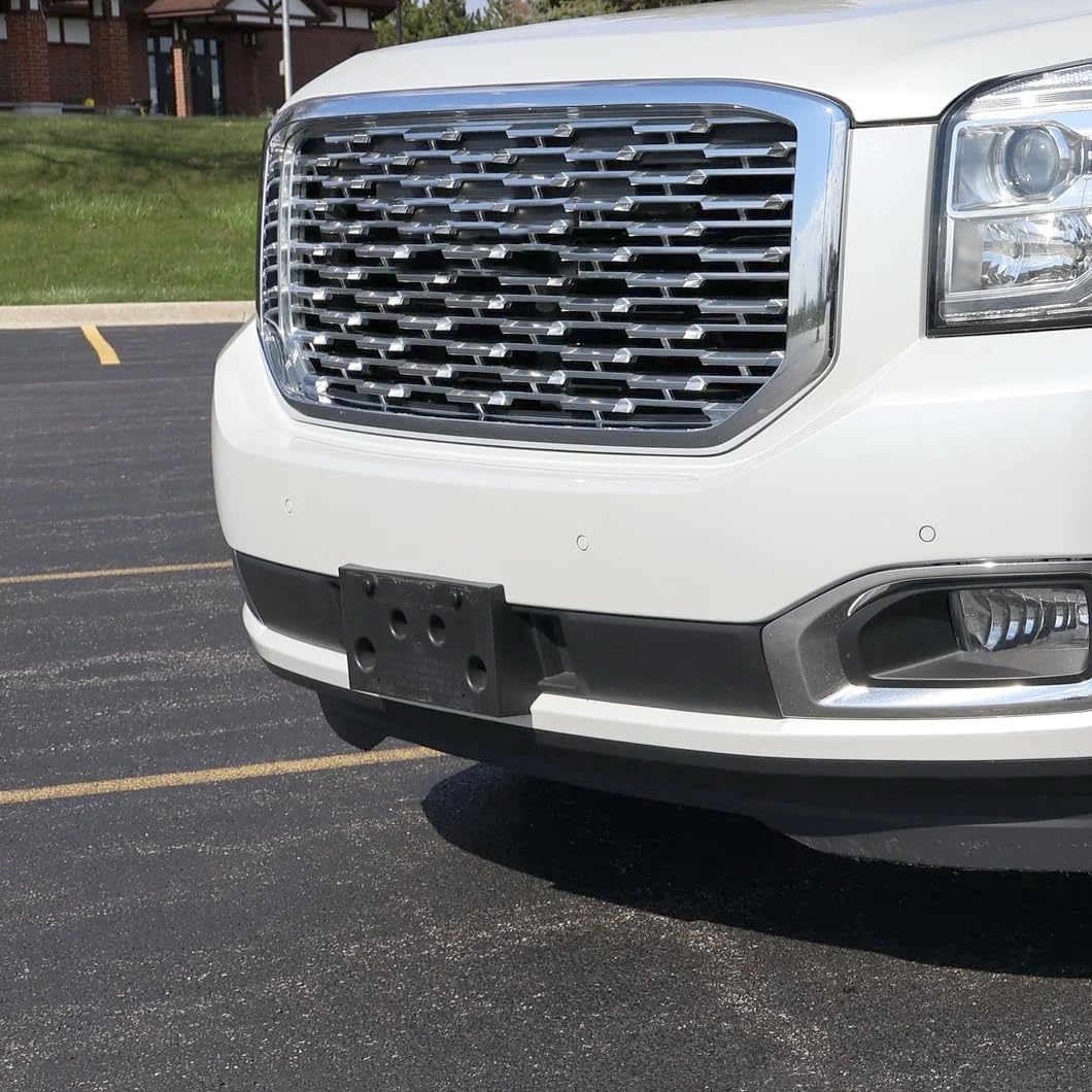 Front Bumper License Plate Frame Bracket Holder Fits for GMC Yukon/Yukon XL 2015 2016 2017 2018 2019 2020 Replace GM1068159 22948151