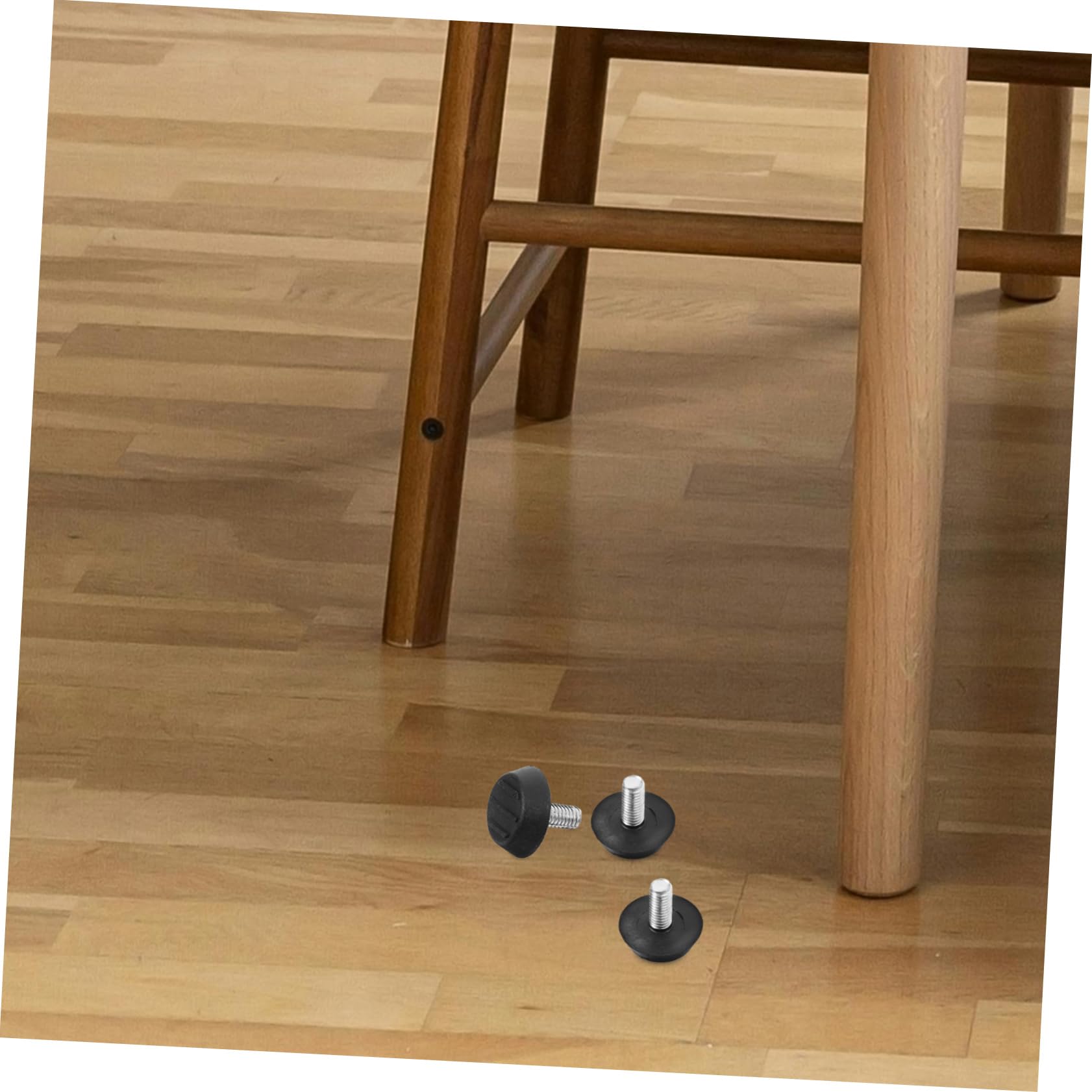 MAGICLULU 100stücke Verstellbare Möbel Füße Mit Gummibasis Zum Anschrauben Für Tisch Und Stuhl Inklusive Nivellierschrauben Für Stabile Befestigung