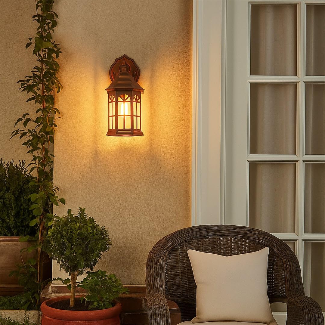 Whispering Homes Castle Outdoor Wall Light - Gold-image-18