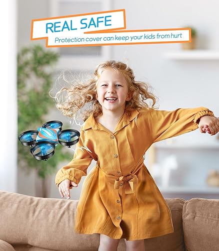 Miniatura 2 de Orvina OV-18 - Mini drones para niños y adultos, cuadricópteros pequeños de control remoto con 3 baterías para principiantes en interiores, 3D360 F,