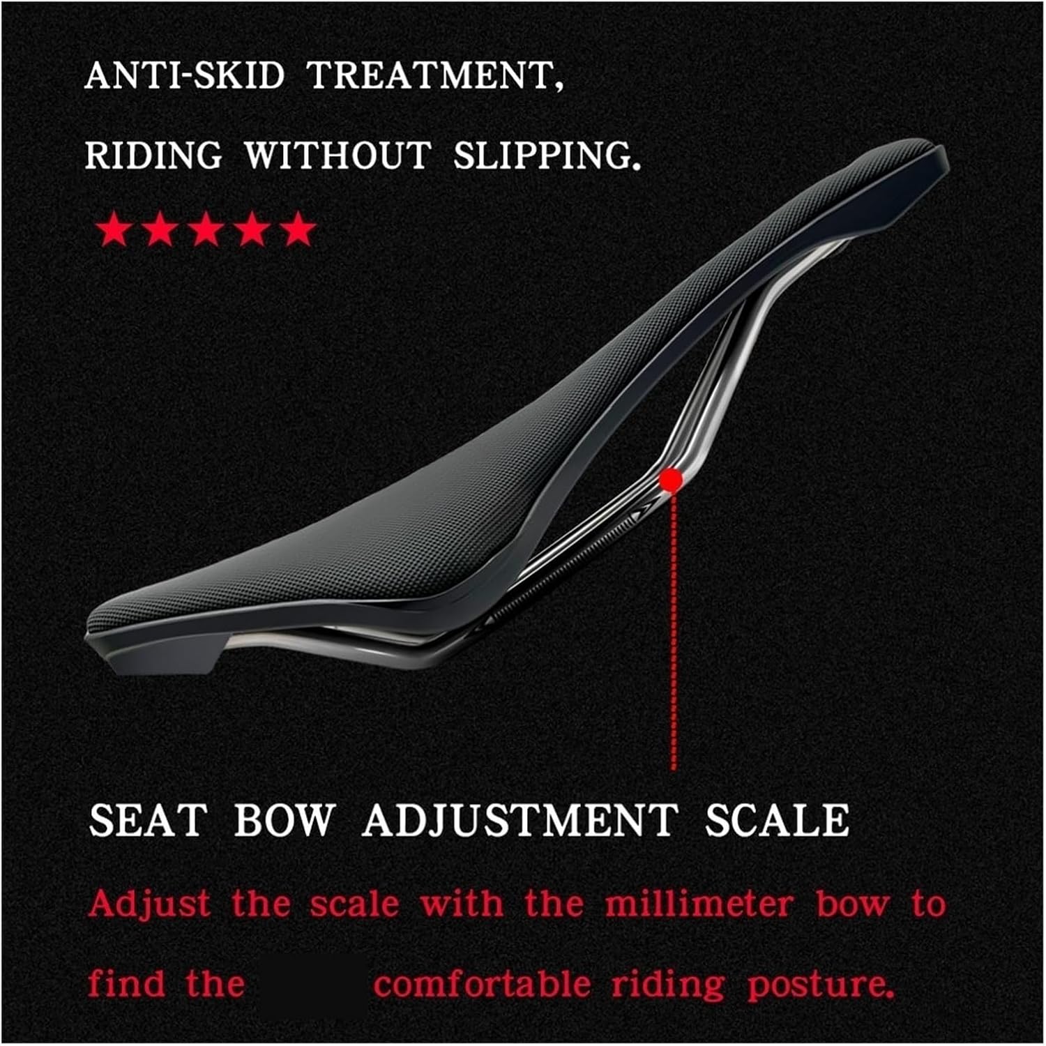 Bicycle Saddle 240mm * 138mm Hollow Breathable Anti Slip Racing Ultra Light Bike Accessory PS -1822