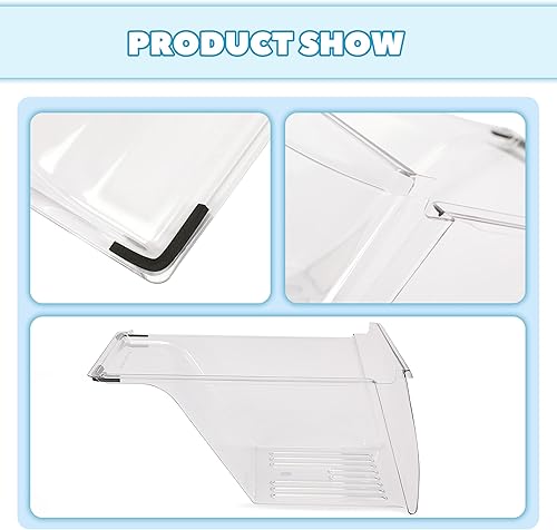 Miniatura 8 de Kojem Paquete de 2 cajones de repuesto para refrigerador 240337103 compatibles con Frigidaire Kenmore reemplazo para 240337107, 240337102,