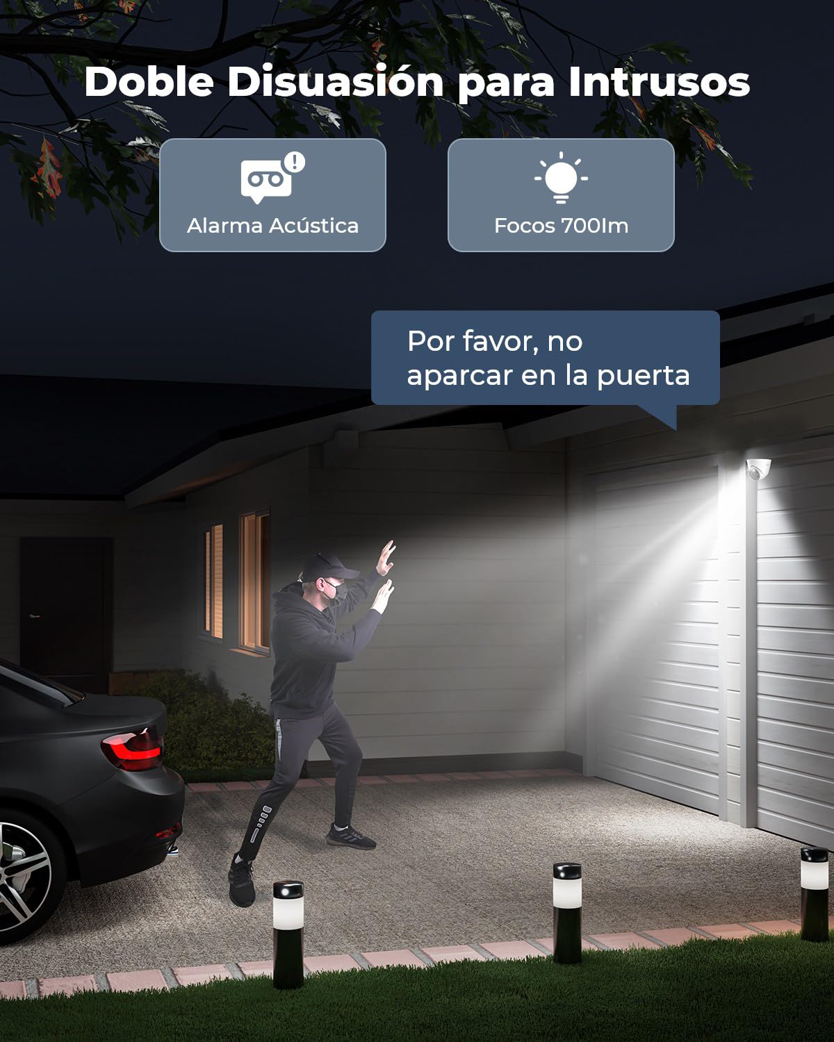 Reolink 12MP Camara Vigilancia PoE con Foco, Camara IP Exterior con Detección de Personas/Vehículos/Pets, Audio Bidirectional, Visión Nocturna en Color, Grabación 24/7 y Lapso de Tiempo, RLC-1224A | Camara Vigilancia con Detección de Personas/Vehículos/Pe