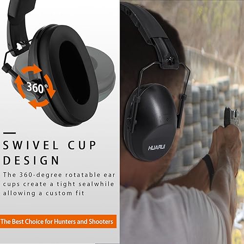 Miniatura 4 de Orejeras con cancelación de ruido, orejeras ajustables para disparar, protección para los oídos de los tiradores, orejeras de seguridad, ligeras