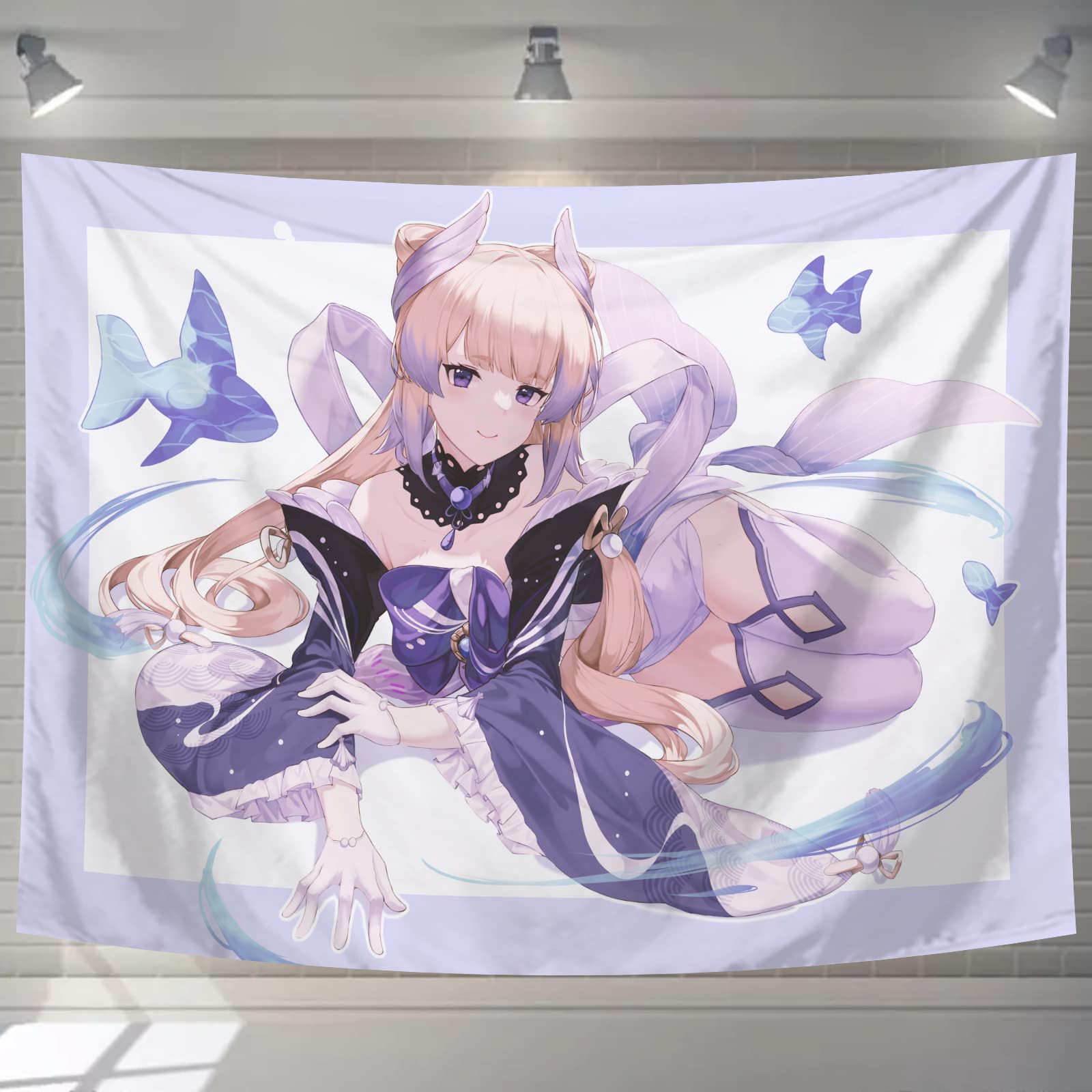 珊瑚宮心海 タペストリー Amazon.co.jp: タペストリー 原神 （げんしん） 珊瑚宮心海 魚