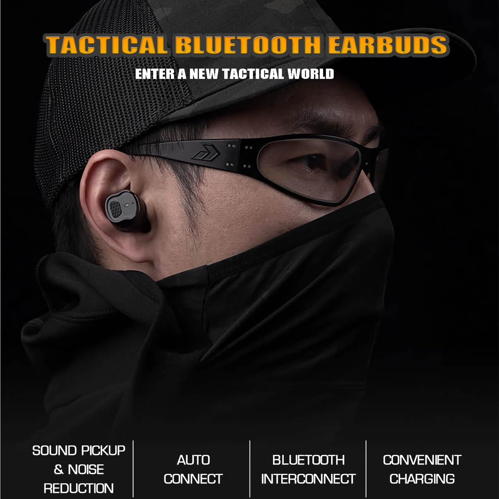 Auriculares Electrónicos para Tiro: Protección Auditiva NRR 26dB 5.3 con Cancelación de Ruido y Amplificación de Sonido. Estuche Recargable para Caza y Tiro Deportivo