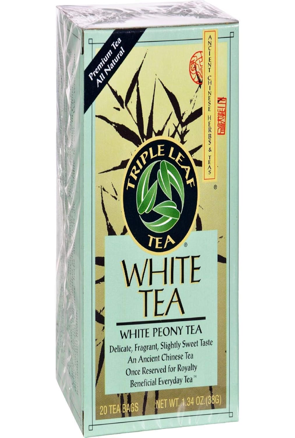 Triple Leaf White Tea - 20 bags per pack -- 6 packs per case.