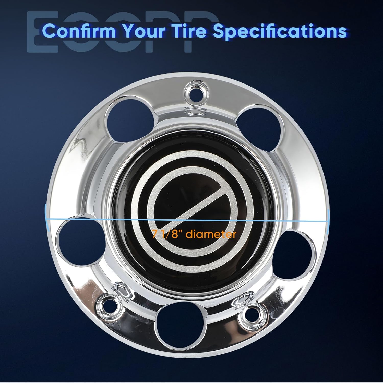 ECCPP Wheel Center Caps 1980-1996 for F150 Truck/Bronco (4WD) OEM Replacement