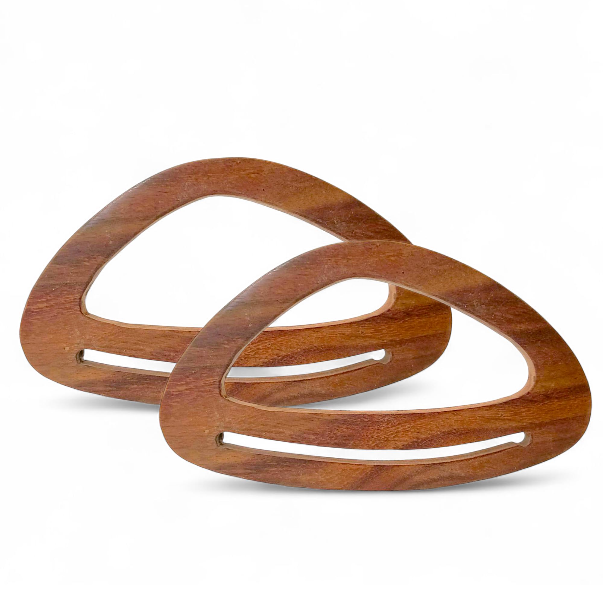 ADW CRAFT'S D Shaped Wooden Handles for Bags, Crochet Bags & Totes – Large DIY Purse Making Accessories – 6.5 Inch Natural Wood Purse Handle for Bag Crafting (3, Half Moon)-picture-10