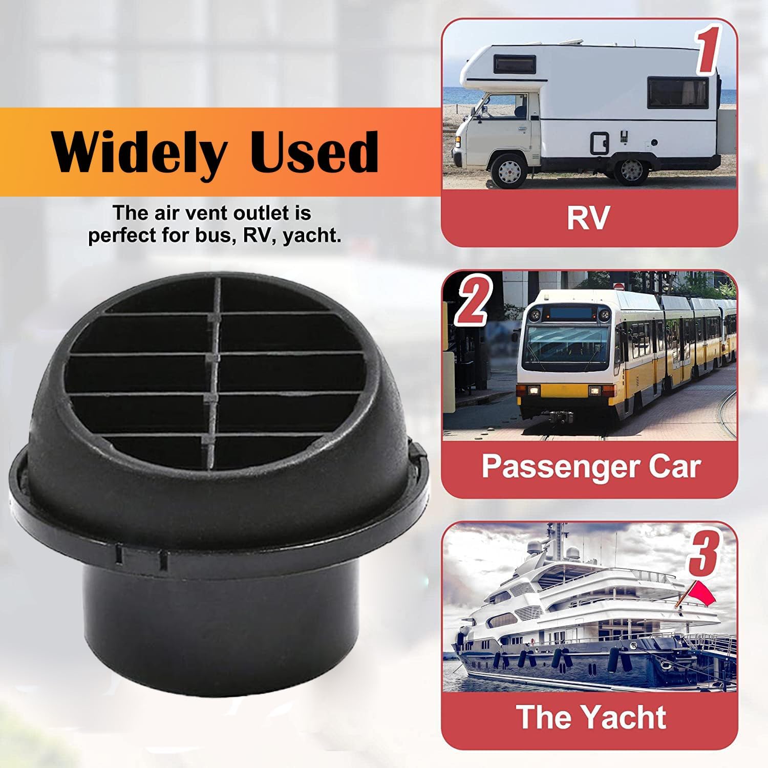 Uscita Aria Calda Per Auto - Condotto 60mm Per Riscaldatore Eber/Webasto/Propex - Foto 8