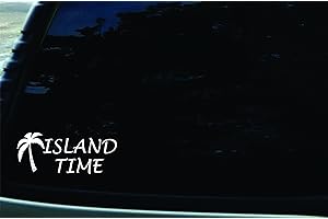 SFD Island Time Vinyl Die Cut Jimmy Buffett Decal for Car