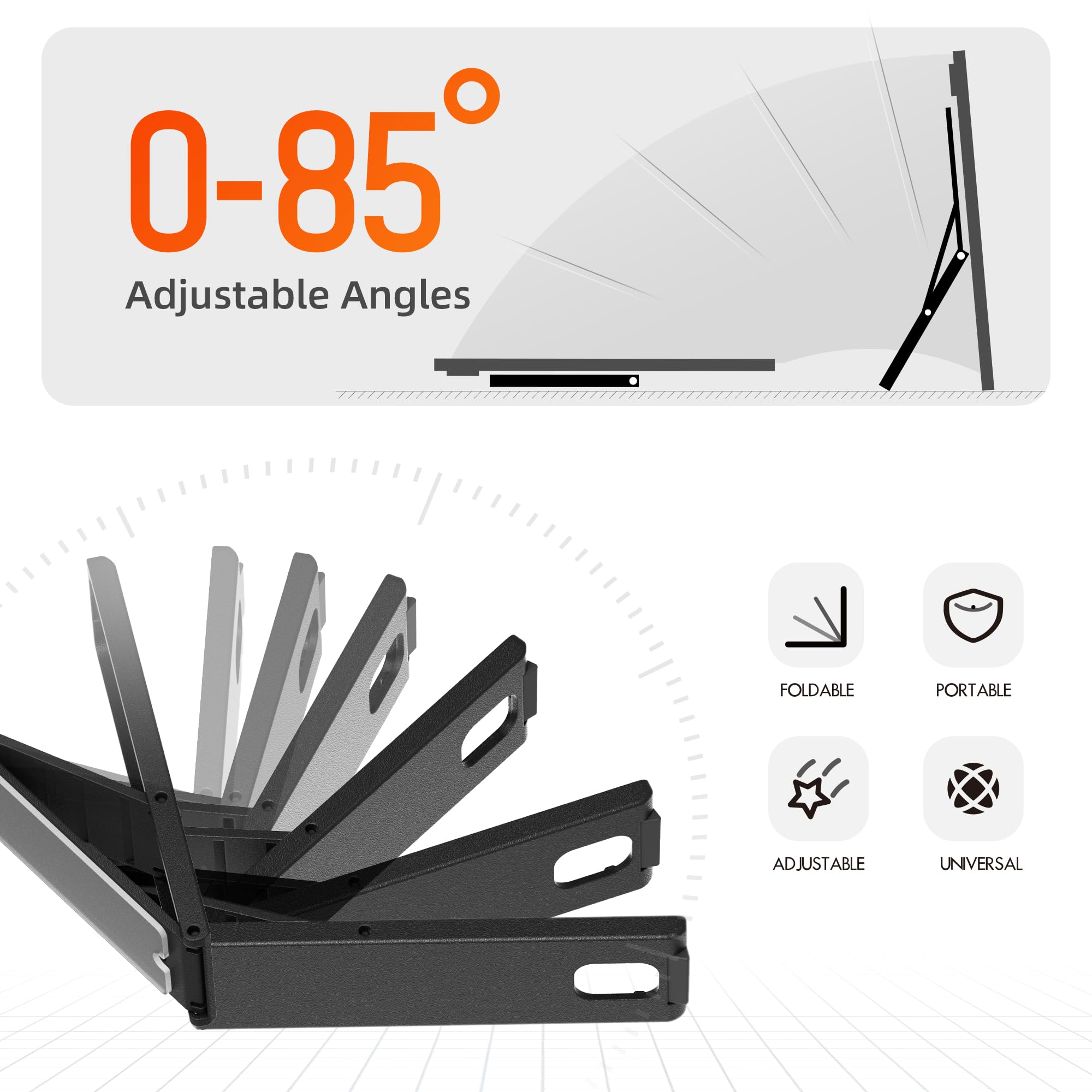 Anneau De Support Universel Pour Tablette à 360° - Noir