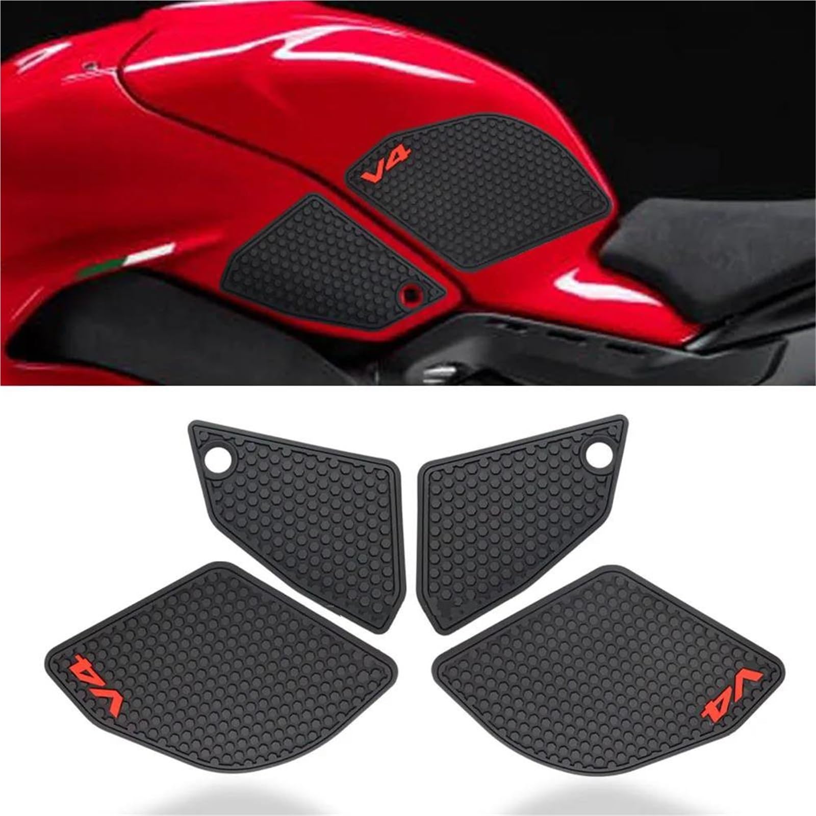 Paraserbatoio Adesivi Per Serbatoio Laterale Per Ducati Panigale V4 Panigale V4S /SP2 2022 Tank Pad Adesivo