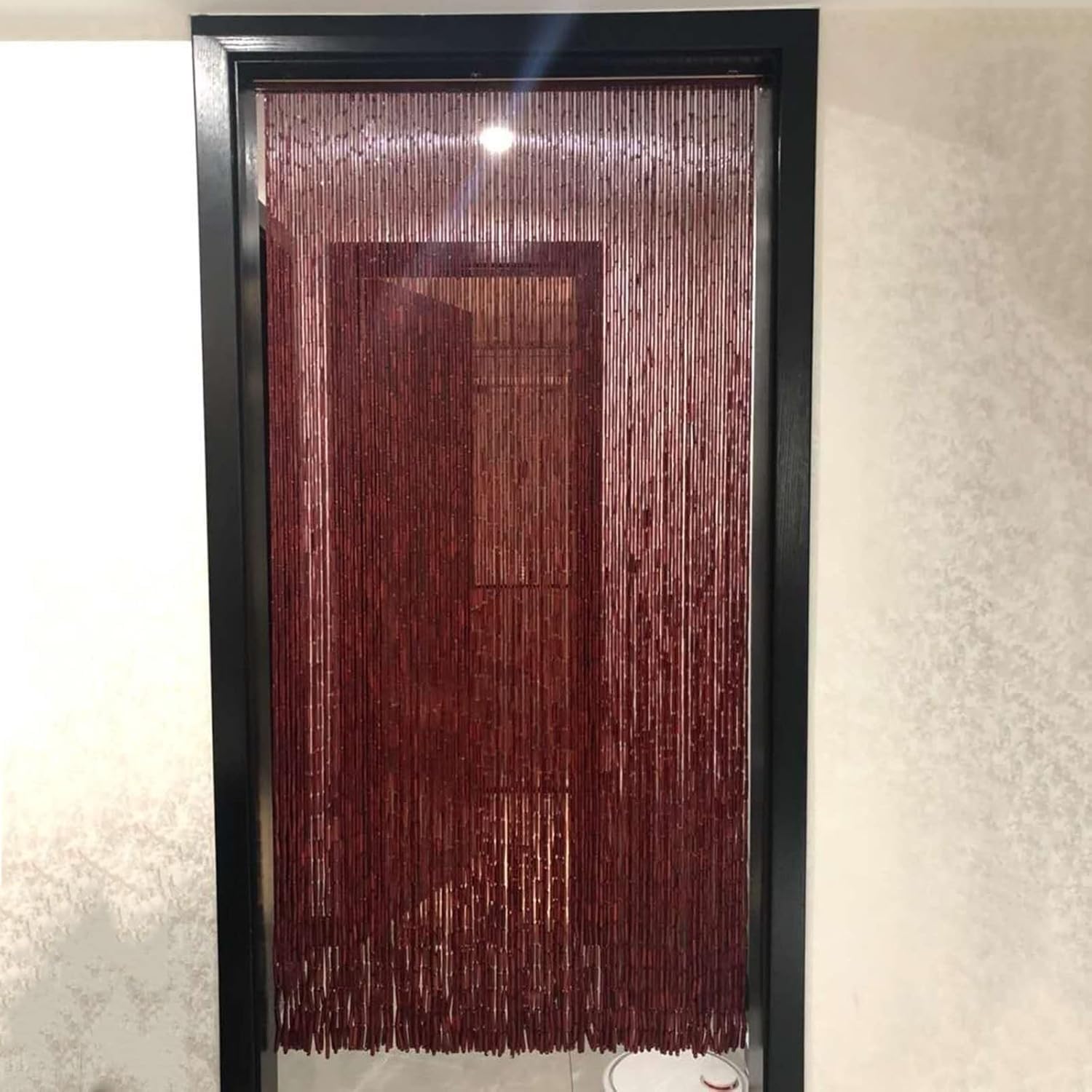 Rideau de porte en perles de bambou créateur d'ambiance zen et douce