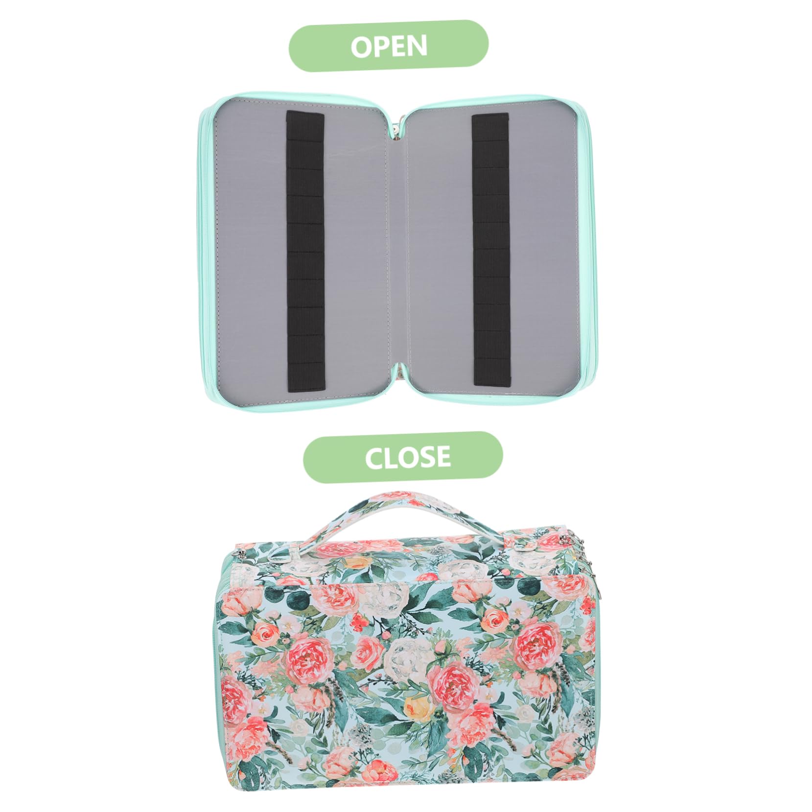 Tofficu 1pezzi Borsa Portamatite Maniglia Realizzata Materiali di Buona Qualità Design ad Alta Capacità Organizer per Cancelleria Facile da Trasportare