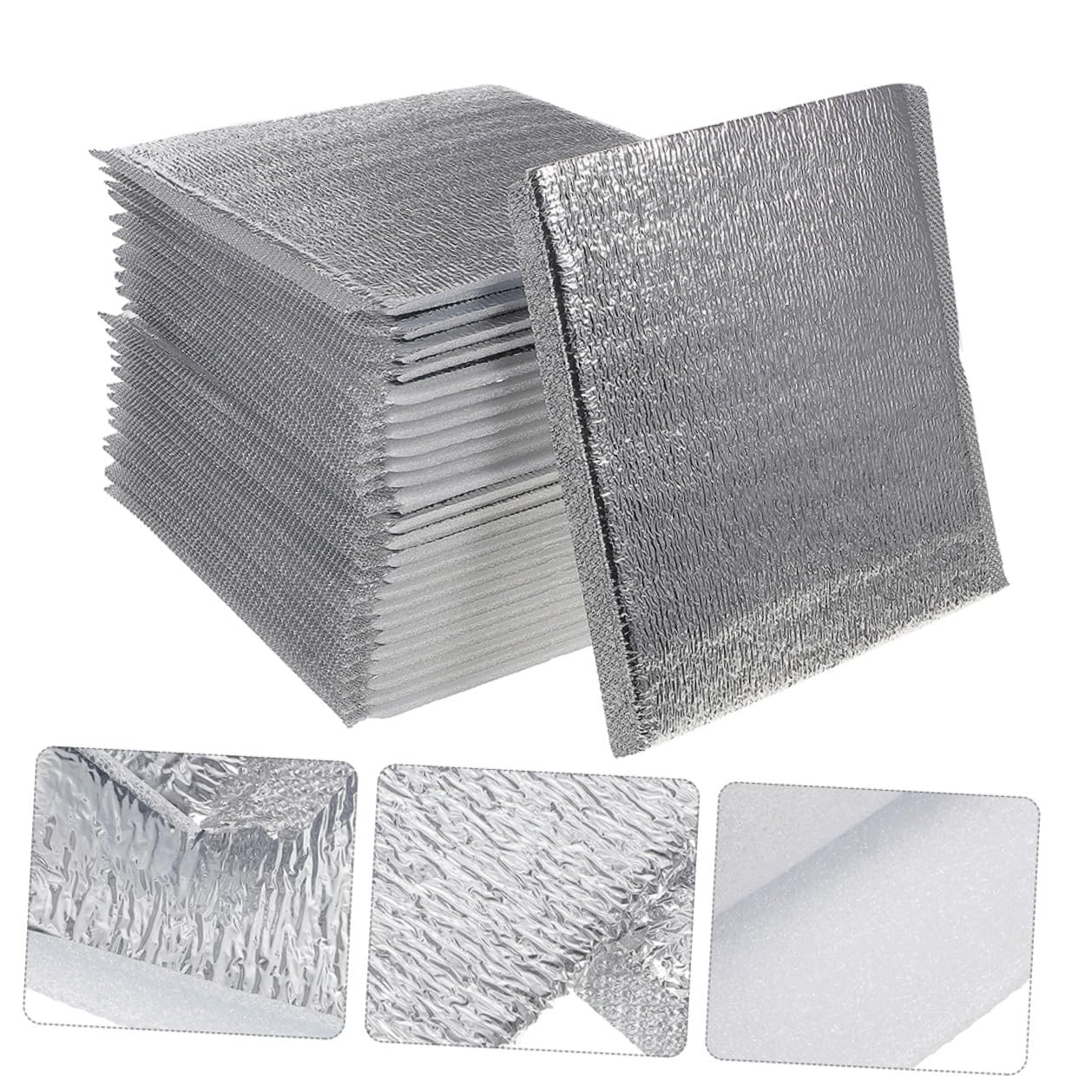 Bolsas Térmicas Desechables para Mantener Alimentos Calientes y Fríos 100 de Aluminio Ligeras Aislamiento Térmico para Picnic y Viajes