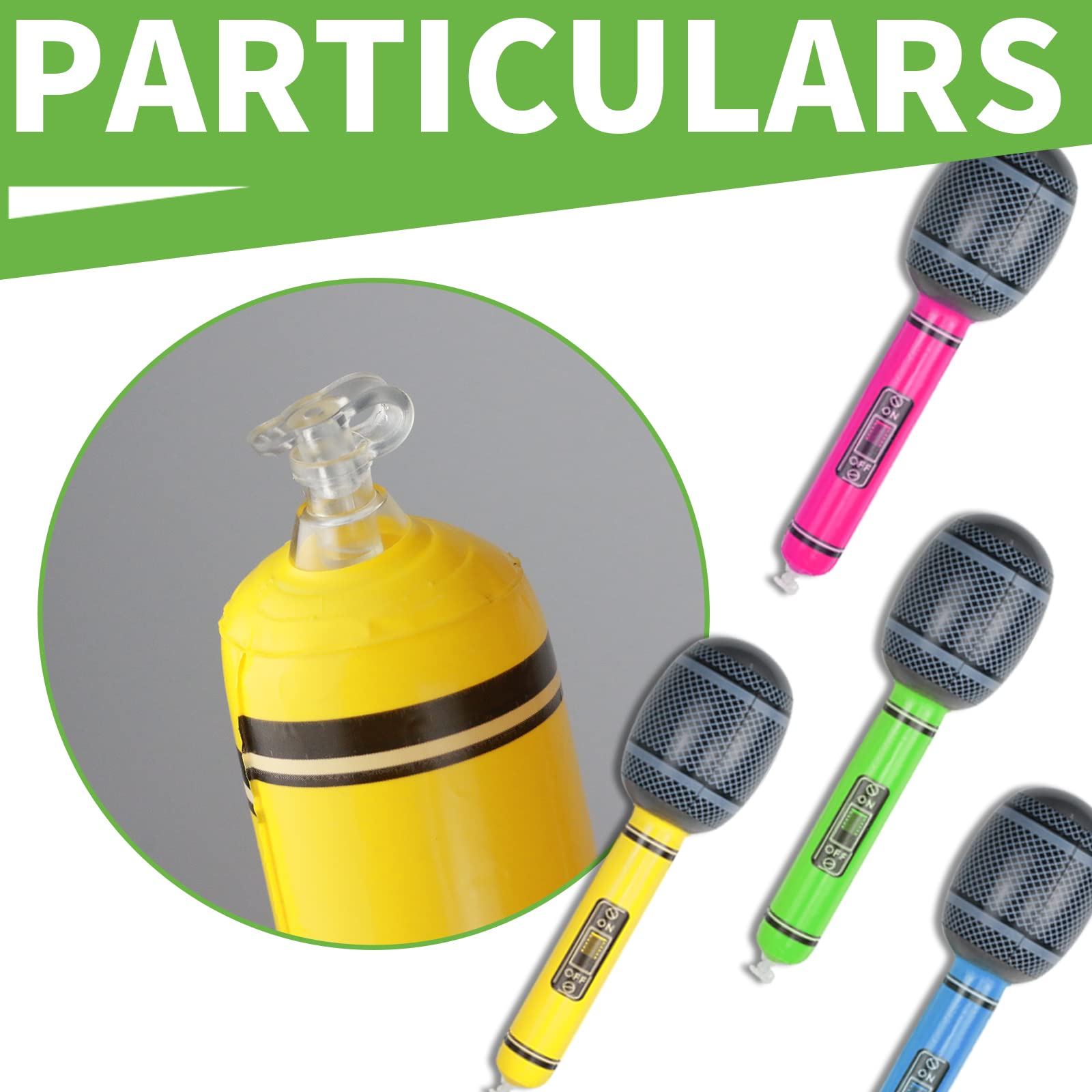 Lot De 14 Instruments Gonflables – Guitares, Micros, Clavier, Radio – Ambiance Années 80/90