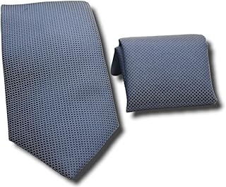 ربطة عنق مايكروفايبر رجالية وصندوق لمنديل البدلة من ماركو كابيلي - كحلي غامق - T57