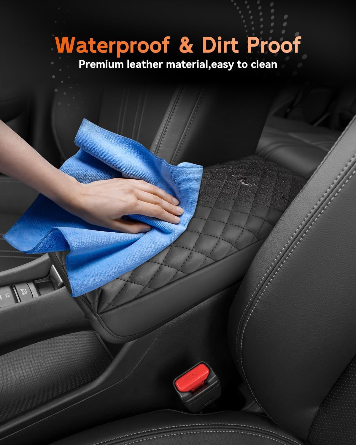 CDEFG for Honda HR-V HRV 2023-2025 2026 Center Console Cover Armrest Box Cover for HR-V HRV (LX, Sport, EX-L) Accessories Console Arm Rest Protector