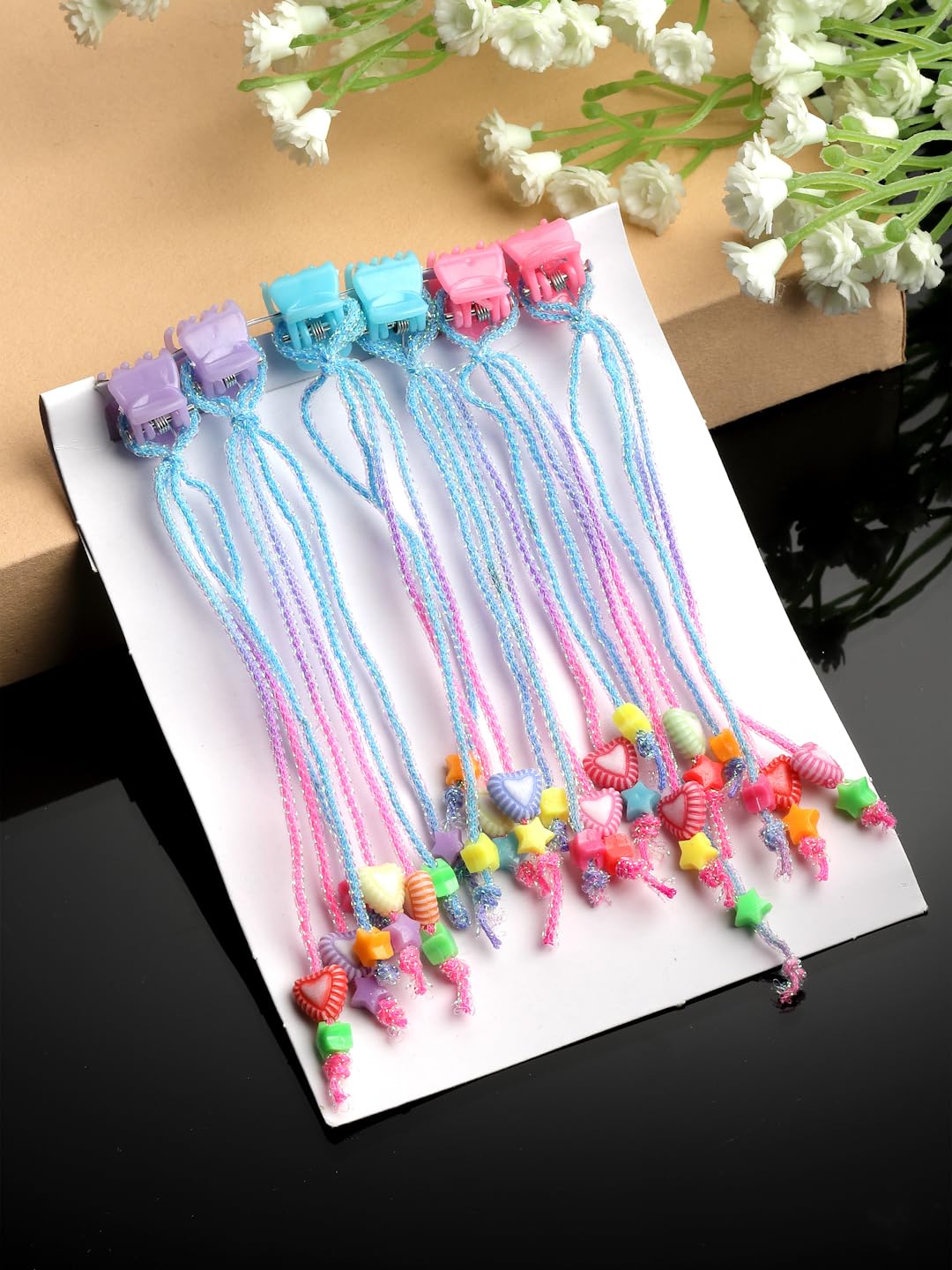 Stoln Set Of 6 Teddy And Star Detail Hair Clips - Pink & Multi Colour (B0CBSJLZ93) Amazon Price History, Amazon Price Tracker