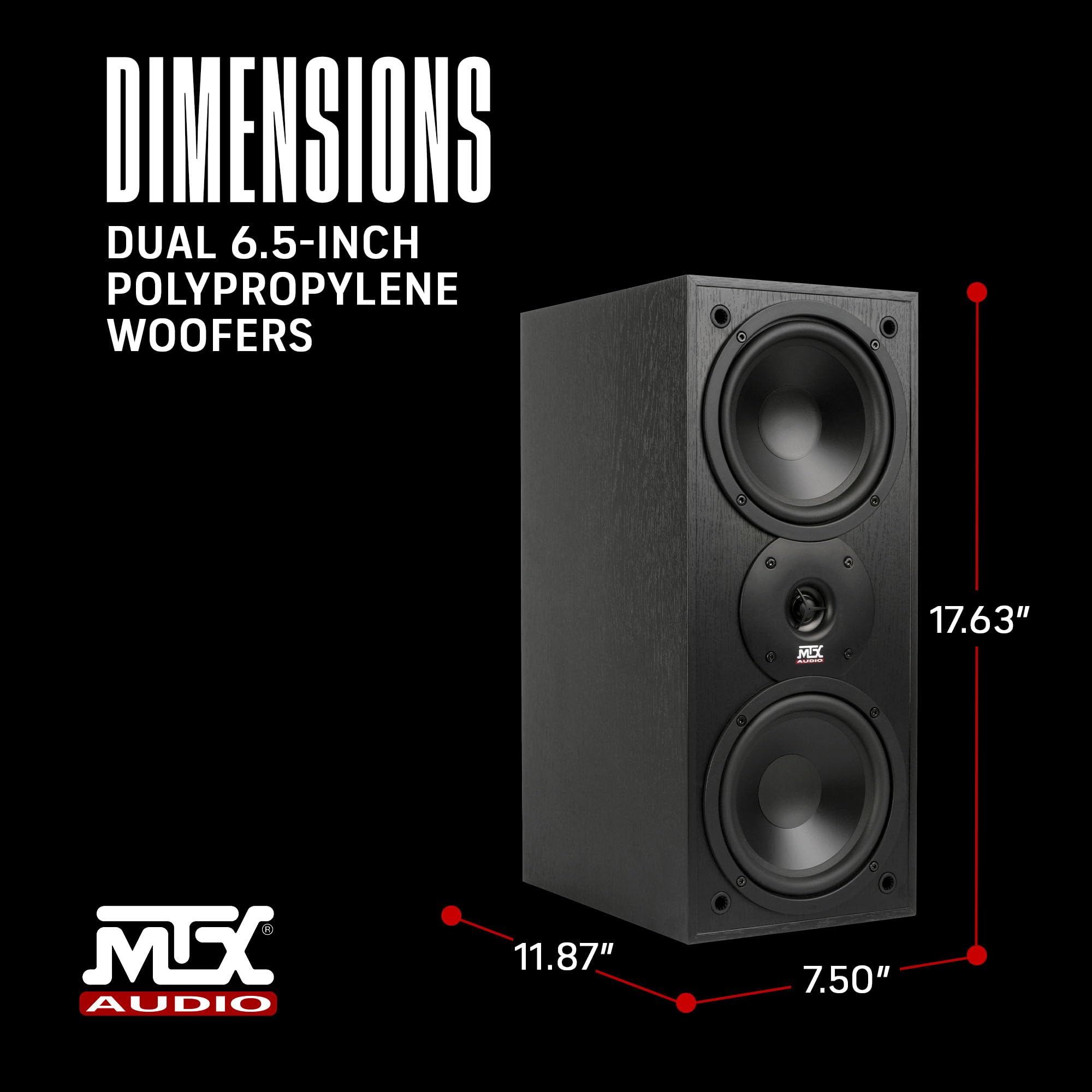 Amazon.co.jp: MTX Audio MONITOR60i 6.5インチ 2ウェイブックシェルフ