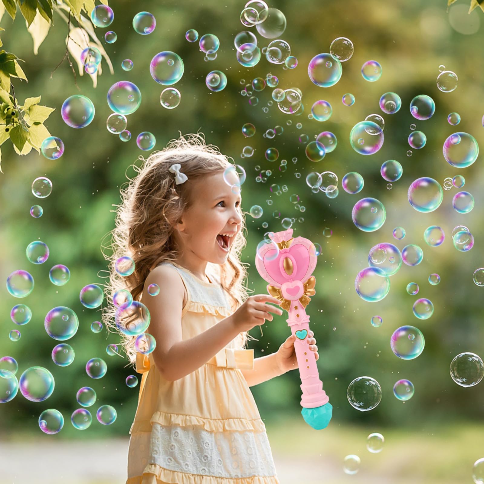 KreativeKraft Machine A Bulle, Pistolet A Bulles De Savon Enfant, Jeux