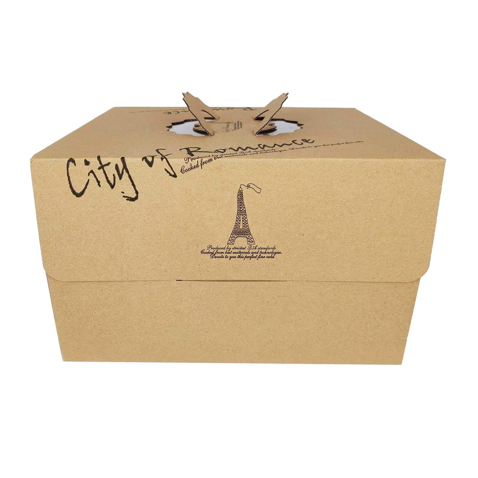 Extra Strong Tall Corrugate Cake Carrier Box - Wedding Tier Birthday[14 Inch (36 x 36 x 25cm), 1 Box]
