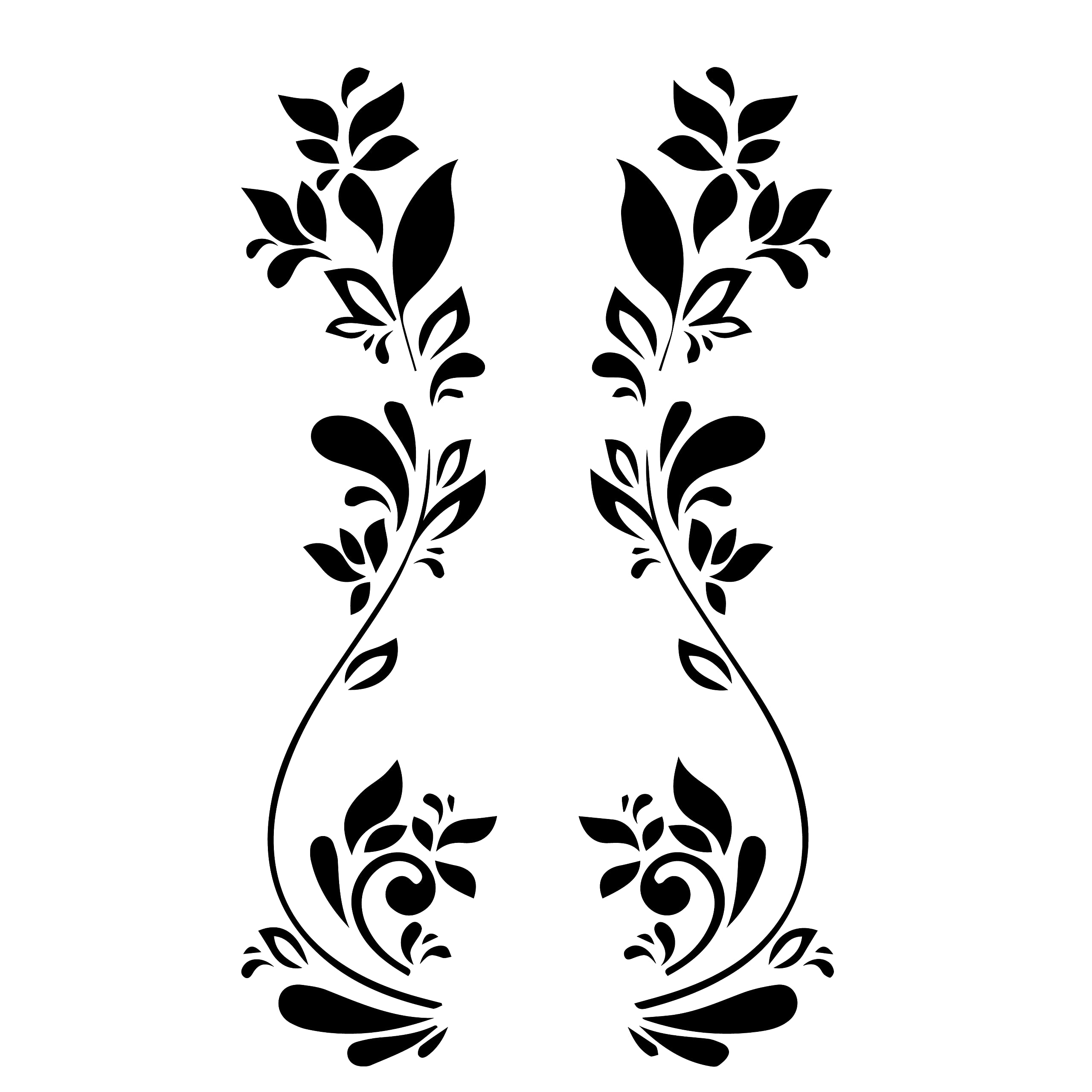 VVWV Hanging Plant Stickers for Fridge Kitchen Decoration Refrigerator Single and Double Door Standard Size Vinyl Die-Cut Decals (Fit for All Models/Sizes/Brands)