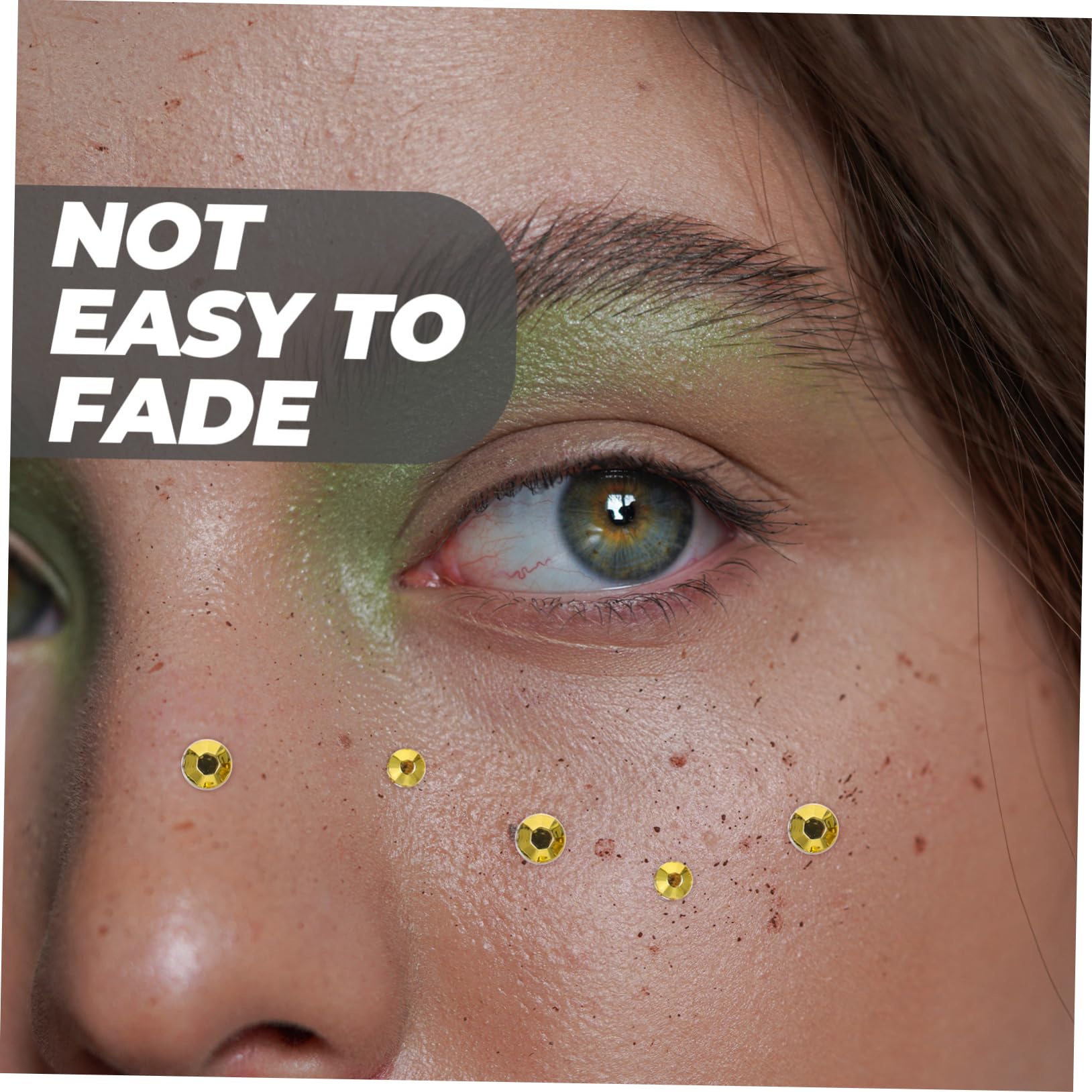 PACKOVE 36fogli Gemmper Viso Adesivi Glitter e Strass Per Decorazioni Di Trucco Facili Da Applicare Per Feste Carnevali Halloween e Occasioni Speciali