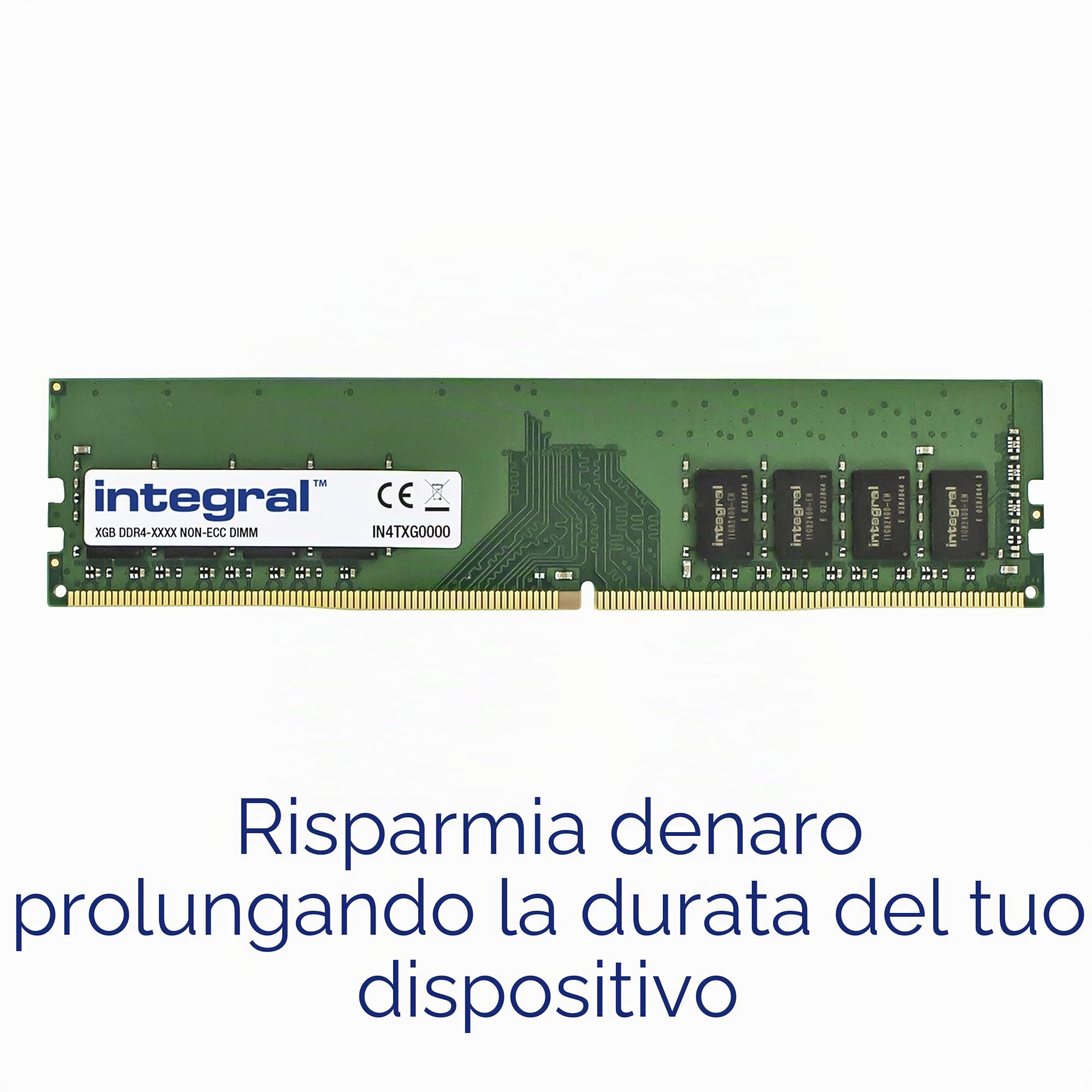 Integral 16GB (2x 8GB) DDR4 RAM 2400MHz DIMM Desktop Computer Kit Modulo di Memoria