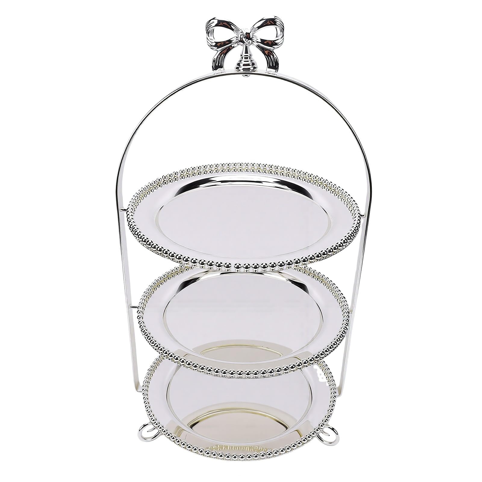 Cryfokt Metal 3 Tier Cake Stand with Handle