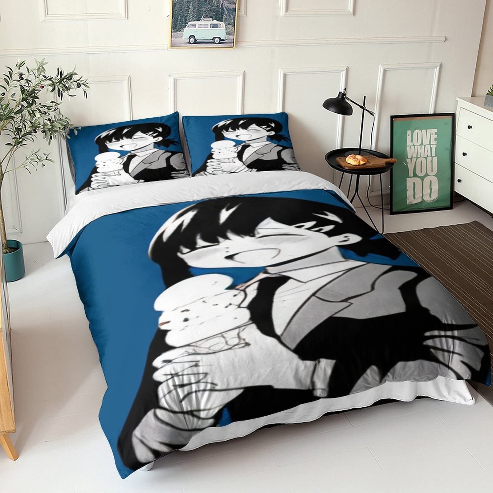 Parure De Lit Chainsaw Man Imprimé 3D - Microfibre Super Douce, Housse De Couette + Taie(s), Tailles Simples à King