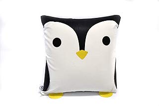 Cojín Pingüino. Con cierre y relleno incluido.