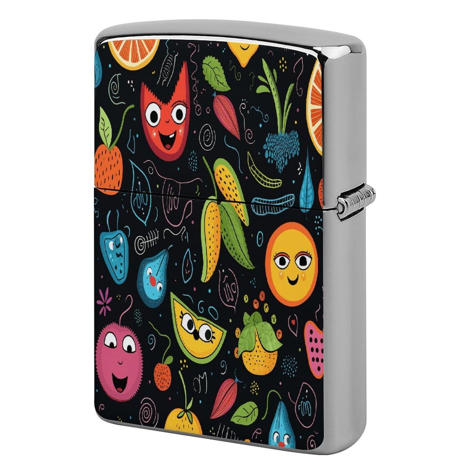 Fekiloot Style Fruits And Butterflies Lighter Case Cover Lighter Holder