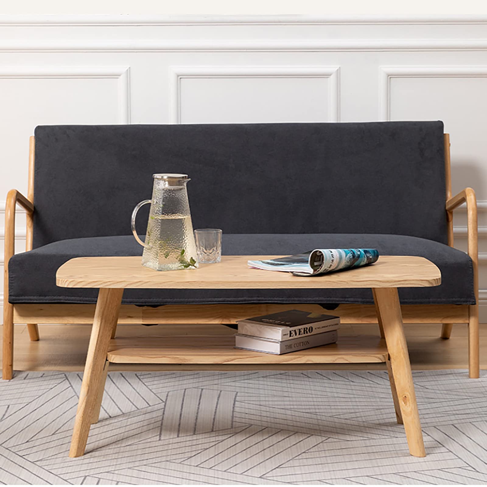 ZSH Coffee table, Japanese living room solid wood Sofa Side Table
