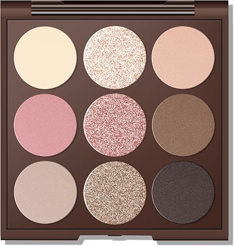 Neutral Nude Brown Smokey Eye Shadow Palette,Rose Gold — lifestyle photo