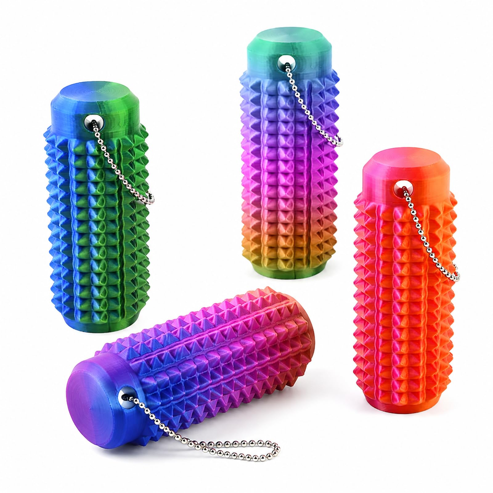 4 Spiky Fidget Toys Sensory Stress Relief Focus Hand Toy
