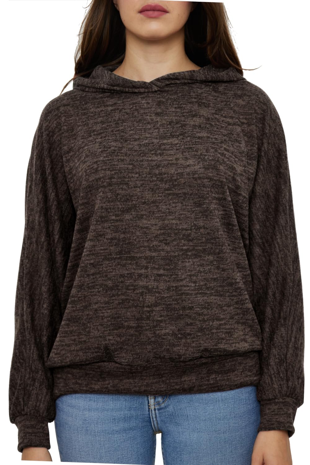 Van Der Rich ® - Großer Pullover mit Buchstabendruck, mit Haube - Damen