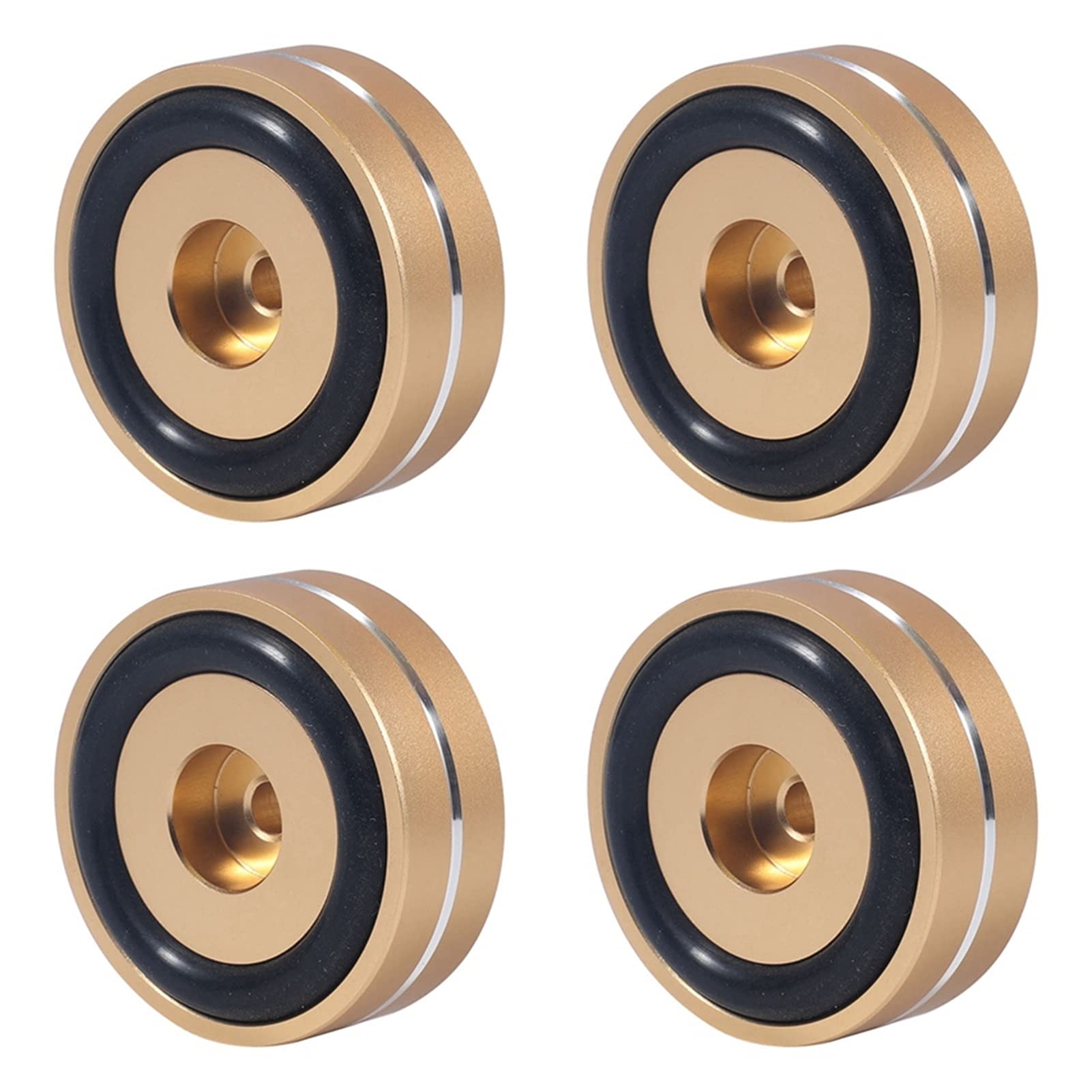 Strumenti per la casa Piccante 4 PZ. Giradischi Piedi Isolamento Pad Alluminio Speaker Spikes la Base di Supporto Coni Base Mat per Audio di amplificazione del Suono (Color : Gold)