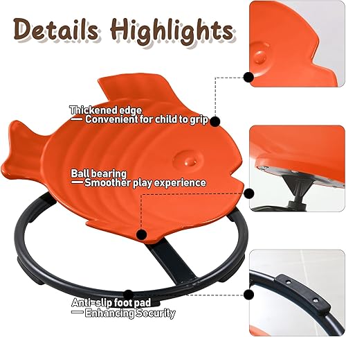 Miniatura 6 de Silla giratoria sensorial de autismo para niños autistas, juguete de asiento giratorio de 360 para niños con autismo y TDAH, silla sensorial de