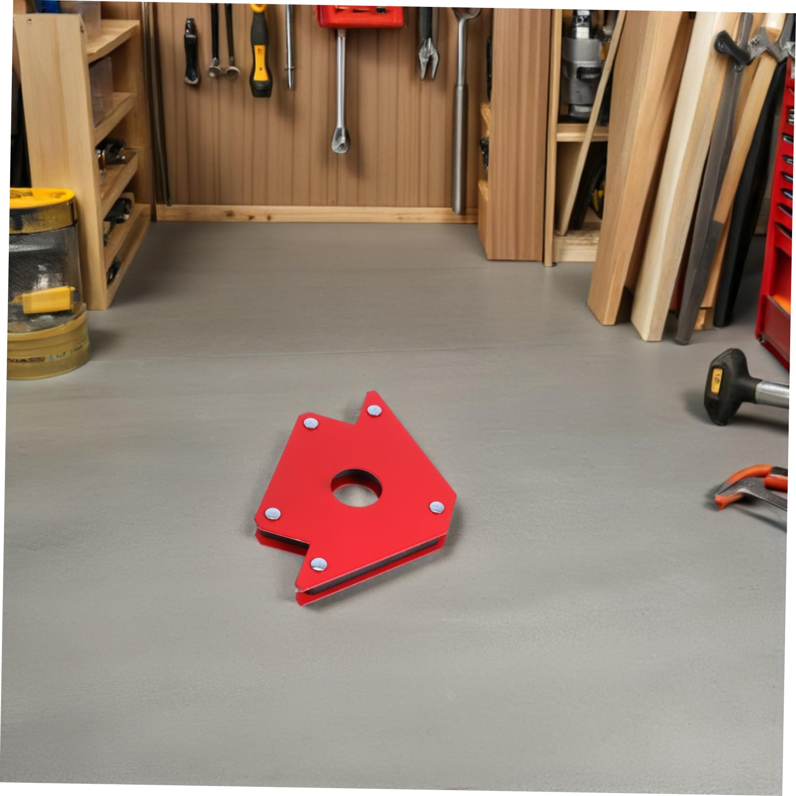Morsetto Magnetico per Saldatura 22kg 90 Gradi 2 Pezzi Rosso