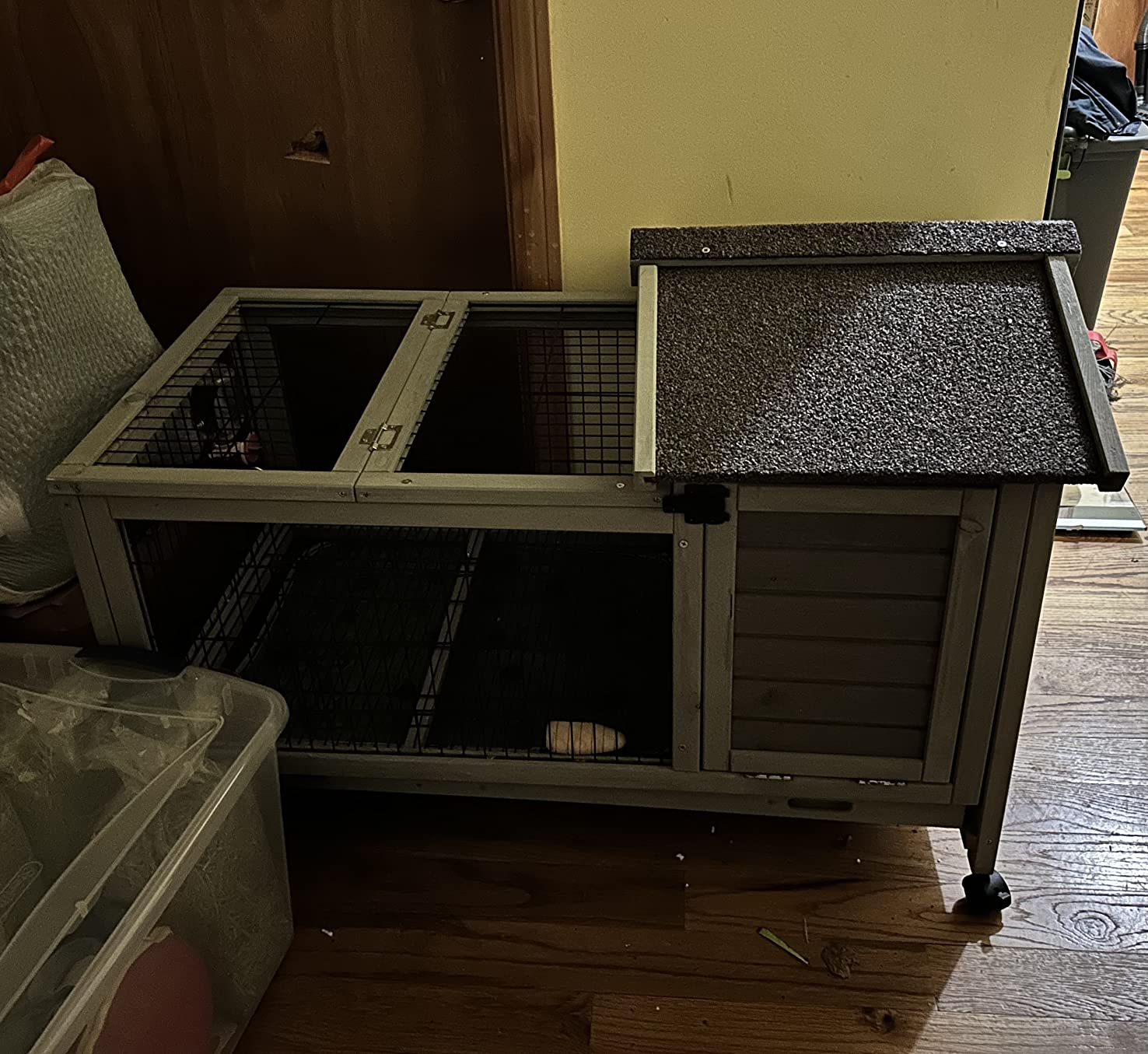 27/mo Finance Aivituvin Rabbit Hutch Indoor Bunny Cage Outdoor Rabbit House Bunny Hutch with